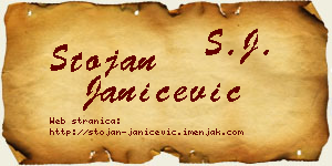 Stojan Janićević vizit kartica